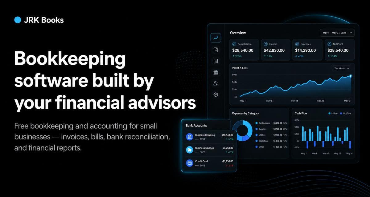 JRK Books — Bookkeeping & Accounting Platform project screenshot