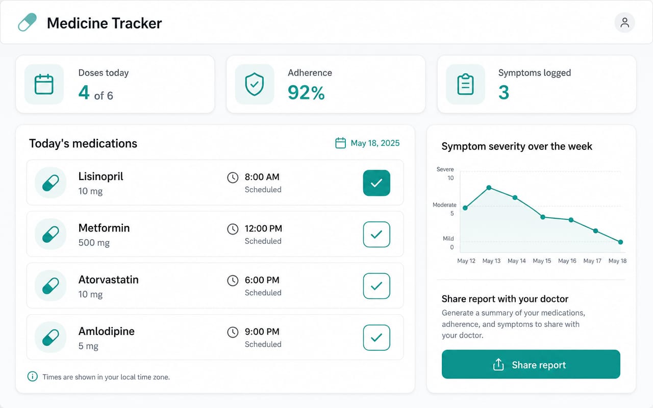 Vital Care Journal — Health & Wellness App project screenshot